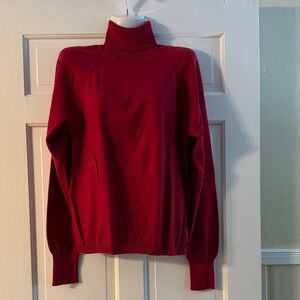 Talbots Rich Red Turtleneck Sweater